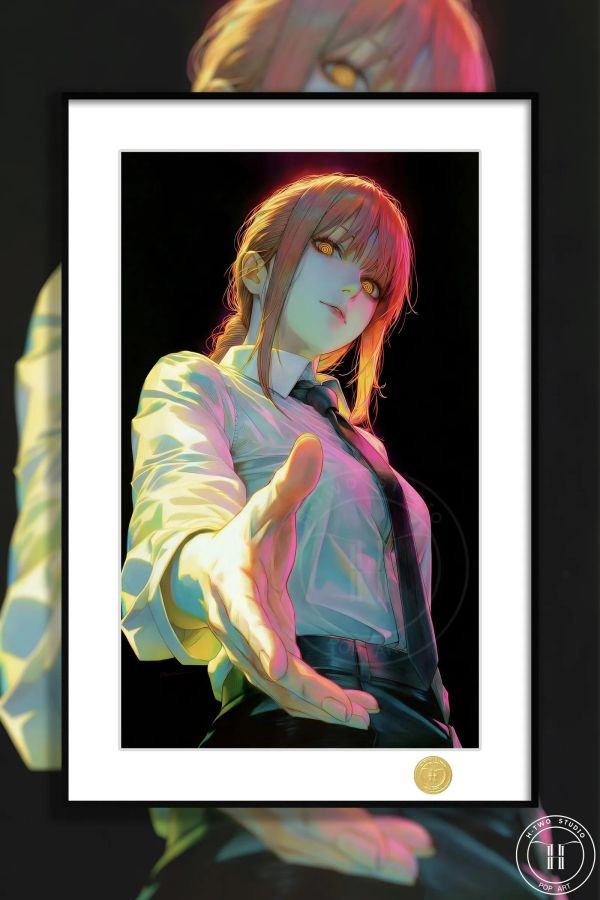 【海外代購】H2 《電鋸人瑪奇瑪》鏈鋸人支配惡魔裝飾畫 