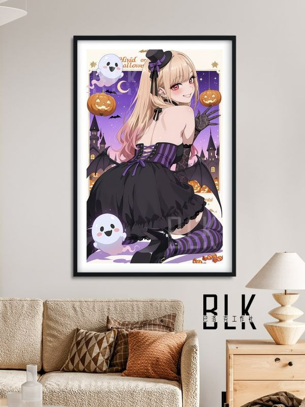【海外代購】巴洛克《萬聖節喜多川》海夢更衣人偶墜入愛河裝飾畫冰箱貼