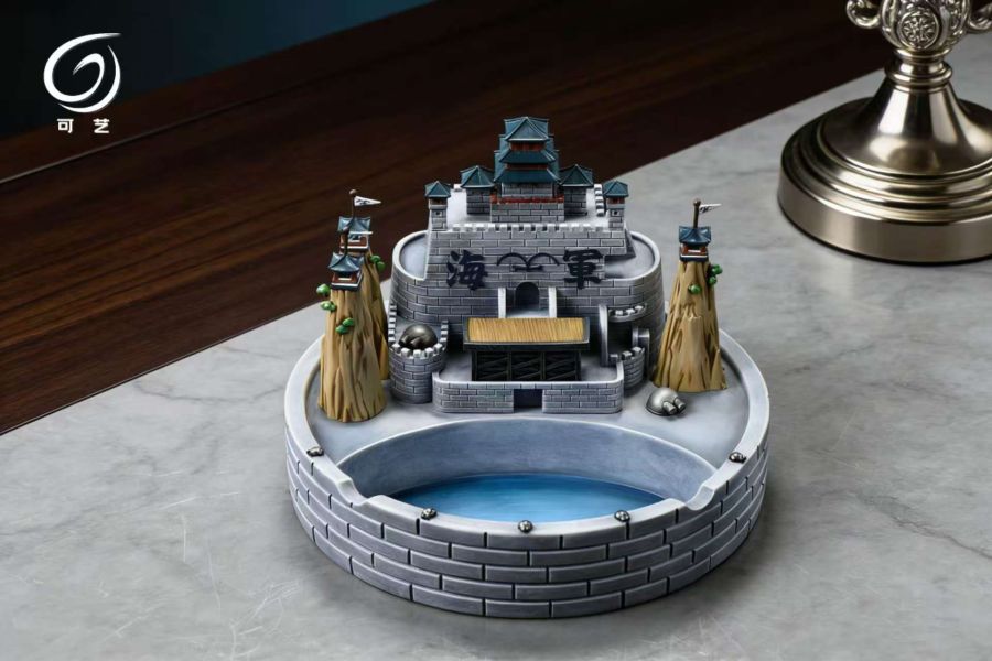 【海外代購】可藝模玩 航海王馬林福特海軍本部創意擺飾 煙灰缸 