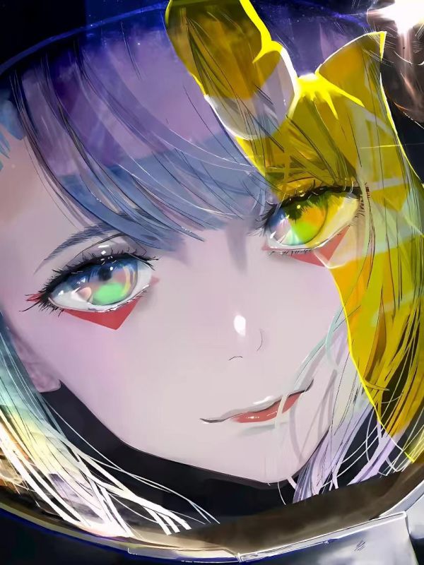 【海外代購】星空 《賽博露西》Lucy賽博龐克邊緣行者Cyber​​punk馬丁內斯動畫裝飾畫 