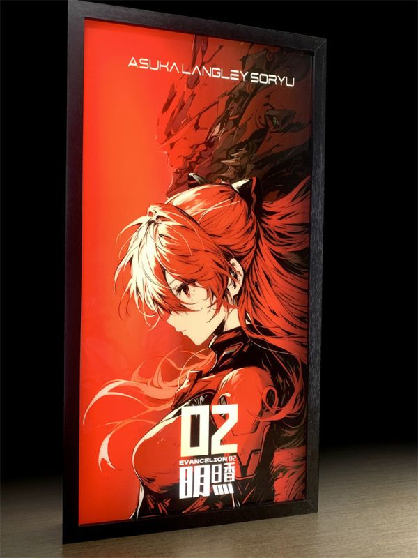 【海外代購】萌萌匠 EVA 新世紀福音戰士明日香綾波麗導光畫 