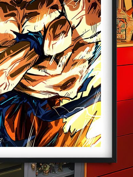 【海外代購】巴洛克 《超賽悟空》七龍珠超級賽亞人Dragon Ball卡卡洛特動漫裝飾畫冰箱貼 