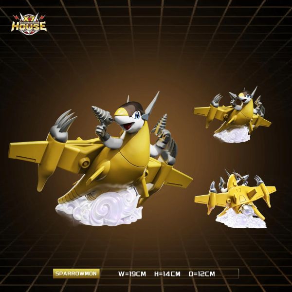 【預定】X7-house 數碼寶貝6代主角團共鳴系列 麻雀獸 