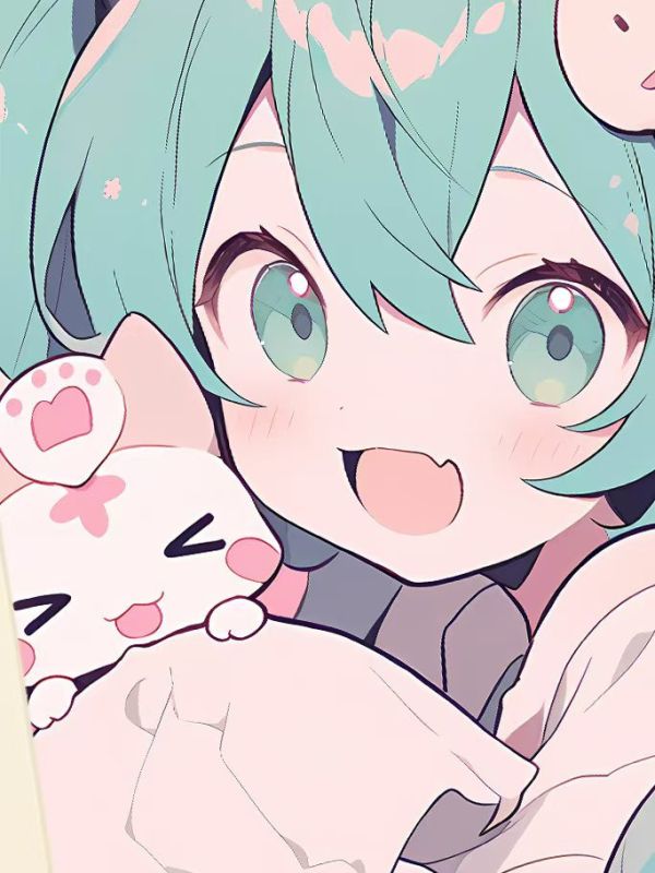 【海外代購】星空 《貓咪Miku》初音未來裝潢畫 