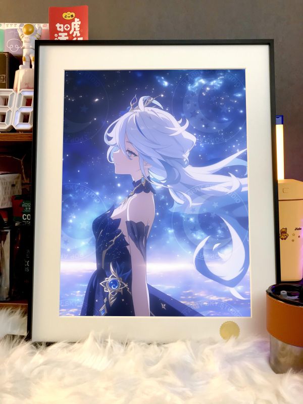 【海外代購】星空 《水神芙寧娜》原神芙卡洛斯Furina動畫二次元裝飾畫 