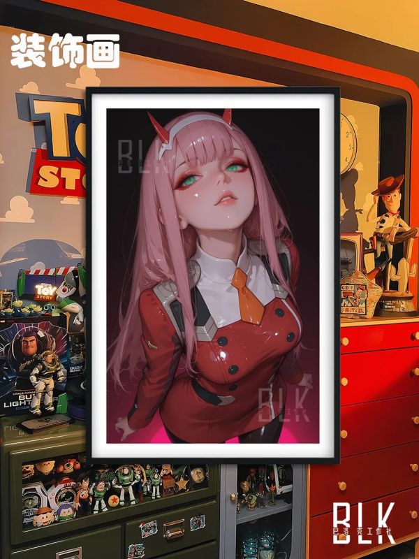 【海外代購】巴洛克 《 仰頭零二》Zero Two國家隊裝飾畫冰箱貼 