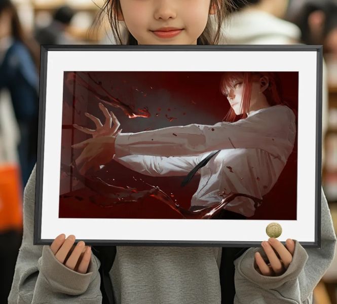 【海外代購】皇呱 《女王氣場瑪奇瑪》電鋸人惡魔獵人裝飾畫 午睡毯 地毯 