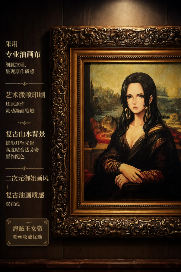 【海外代購】千鳥社《女帝×蒙娜麗莎 裝飾畫》 