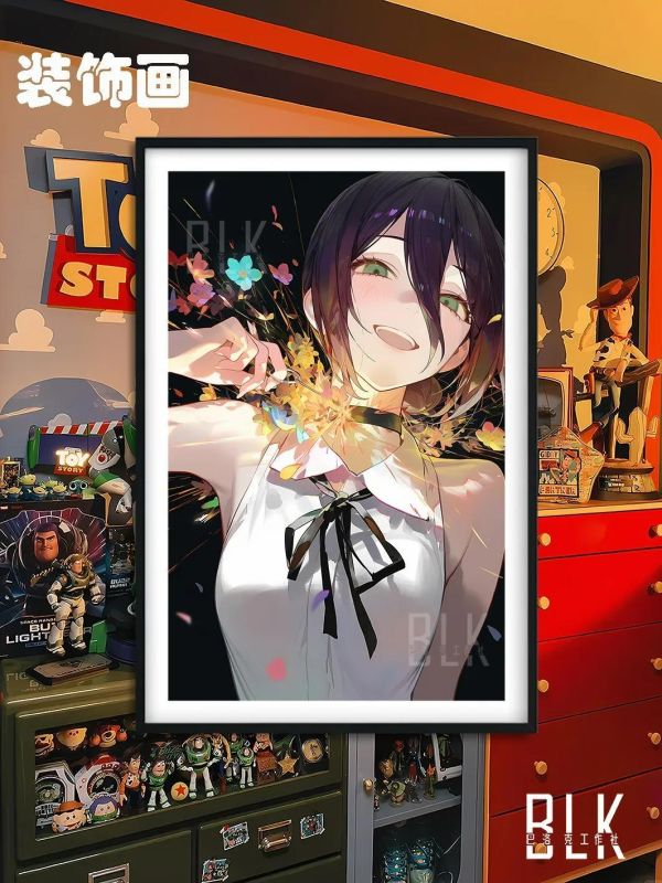 【海外代購】巴洛克 《爆花蕾塞》鏈鋸人蕾塞篇裝飾畫冰箱貼 