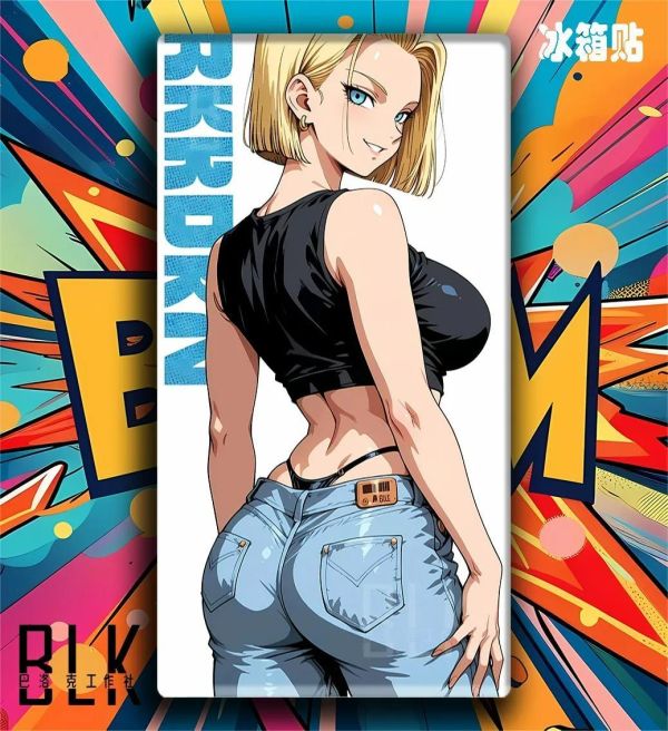 【海外代購】巴洛克 《微笑18號》拉姿麗七龍珠裝飾畫冰箱貼 