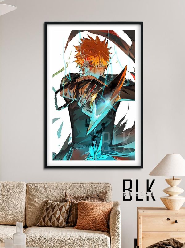 【海外代購】巴洛克 《出擊一護》護庭十三隊死神境·界虛十刃裝飾畫冰箱貼 