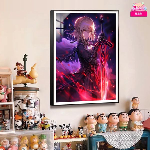 【海外代購】阿喵畫社 血染天穹 吾王saber 8k超大超清裝飾畫 