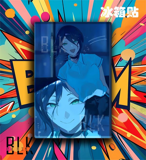 【海外代購】巴洛克 《活潑蕾塞》Chainsaw Man鏈鋸人蕾塞篇reze電次帕瓦瑪奇瑪裝飾畫冰箱貼 