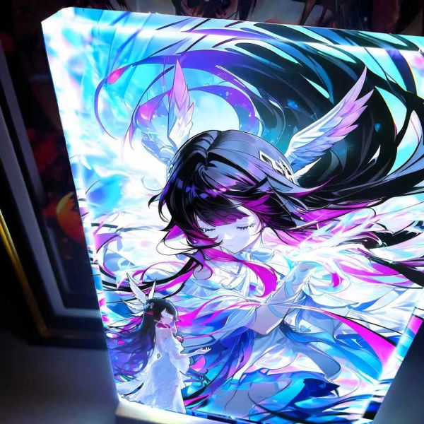 【海外代購】阿喵畫社 哥倫比亞 2cm厚大號特效發光手辦架展示磚 