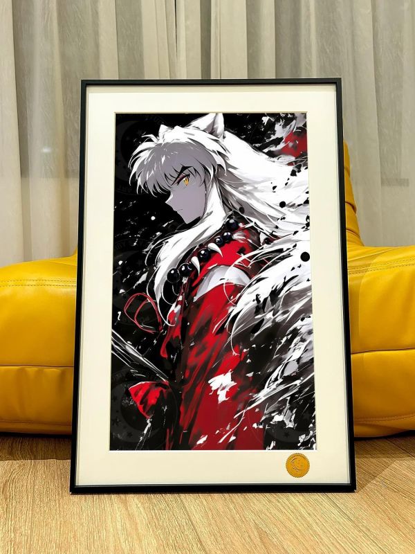 【海外代購】星空 《墨色犬夜叉》桔梗日暮戈薇阿籬殺生丸奈落彌勒裝飾畫 