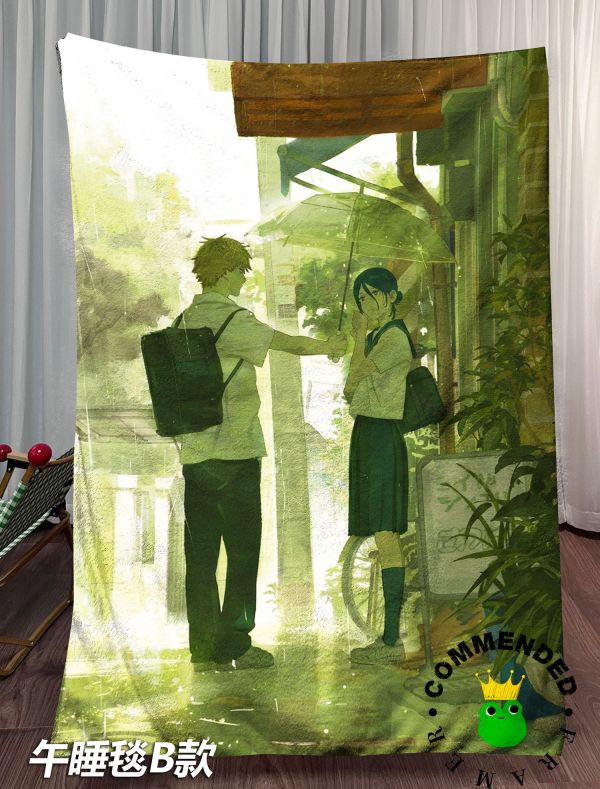 【海外代購】皇呱 《蕾塞片紀念》 鏈鋸人蕾塞篇紀念海報雨中約會週邊裝飾畫 午睡毯  地毯 