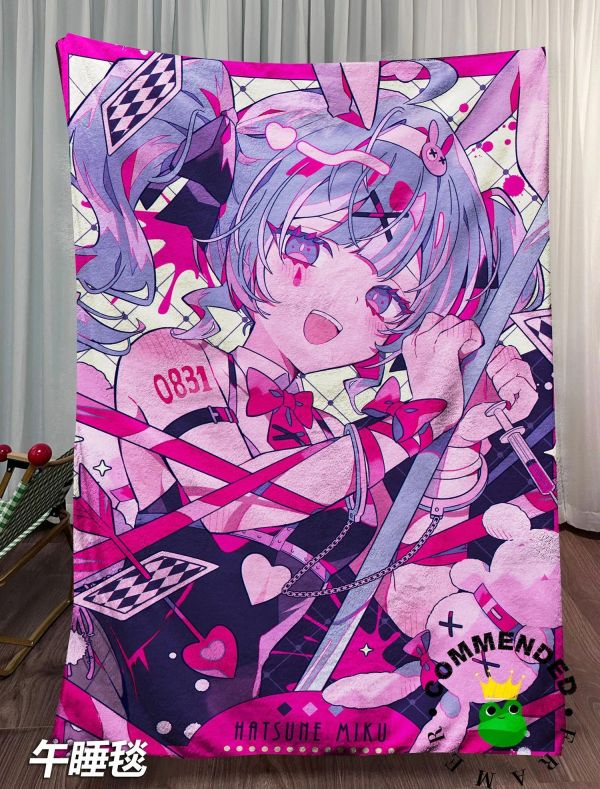 【海外代購】皇呱 《初音未來兔子洞第六彈》裝飾畫 午睡毯 地毯 