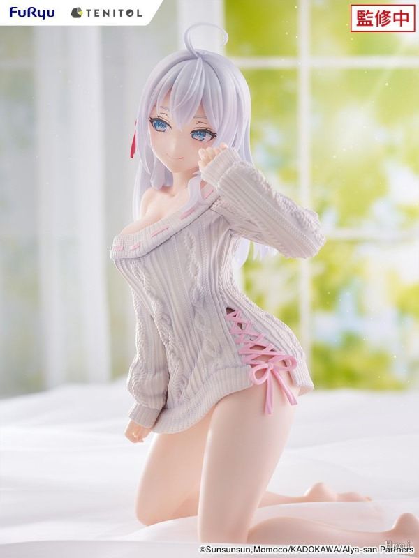 【PVC預定】FuRyu TENITOL BIG 泡麵蓋 不時輕聲地以俄語遮羞的鄰座艾莉同學 艾莉莎 針織服Ver 