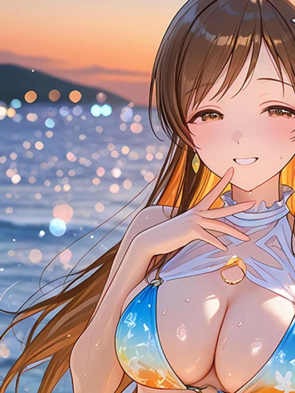 【海外代購】巴洛克 《泳裝新田美波》偶像大師灰姑娘女孩裝飾畫冰箱貼 