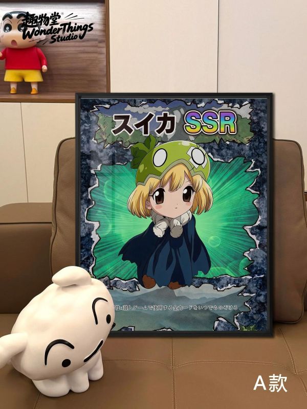 【海外代購】趣物堂 《SSR西瓜》石紀元西瓜石神千空琥珀裝飾畫 