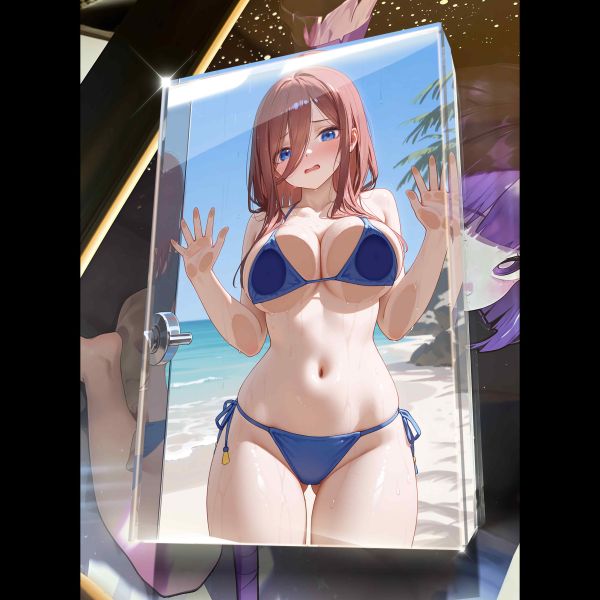 【海外代購】阿喵畫社 第四十五彈動漫卡磚五等分新娘 亞克力加厚紀念收藏磚 