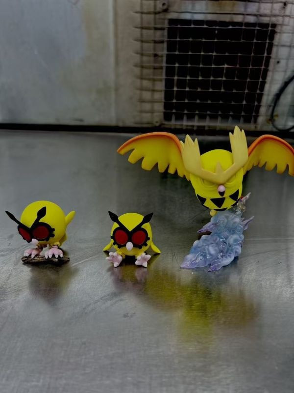 【海外代購】EC 寶可夢圖鑑1/20 貓頭鷹進化組（3隻一組） 