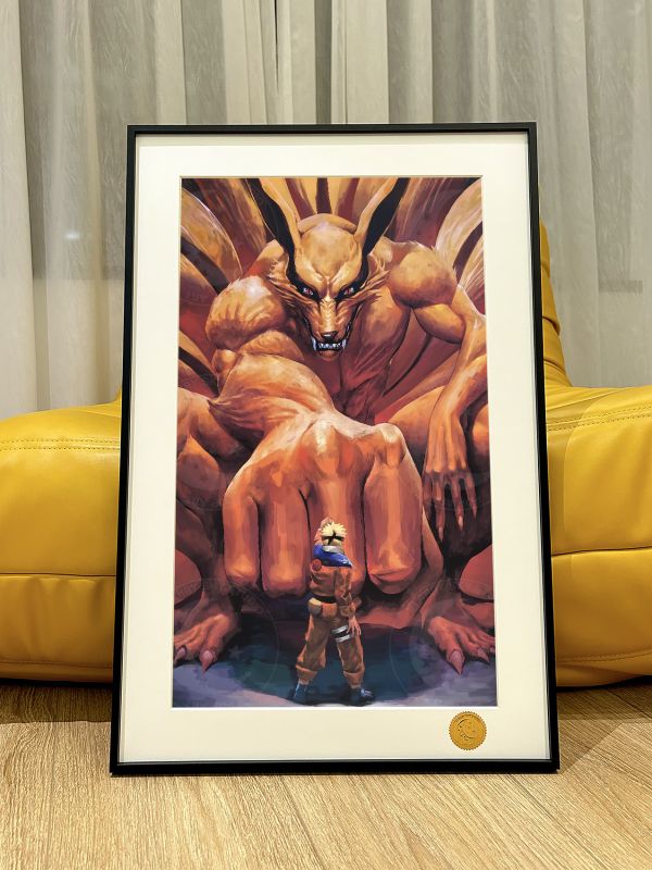 【海外代購】星空 《九尾之力》九喇叭尾獸火影忍者漩渦鳴人NARUTO仙人動漫裝飾畫 