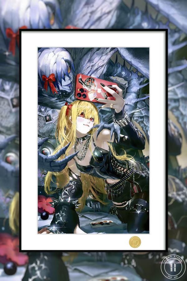 【海外代購】H2 《彌海砂》雷姆死亡筆記Death Note夜神月L動畫二次元裝飾畫 