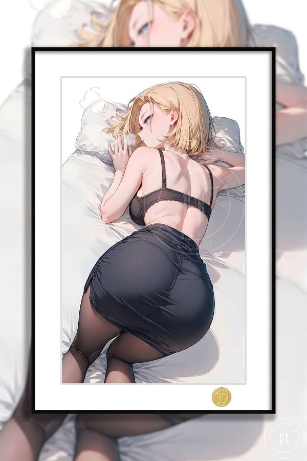 【海外代購】H2 《女友18號》龍珠人造人18號裝飾畫 