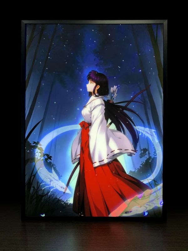 【海外代購】萌萌匠 犬夜叉桔梗燈飾畫二次元週邊掛畫禮物 