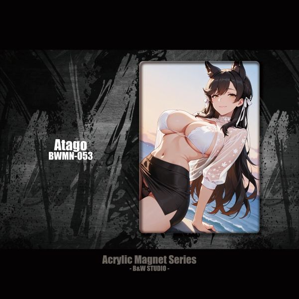 【海外代購】黑白畫映 B&W Studio Atago愛宕亞克力冰箱貼 BWMN-053 