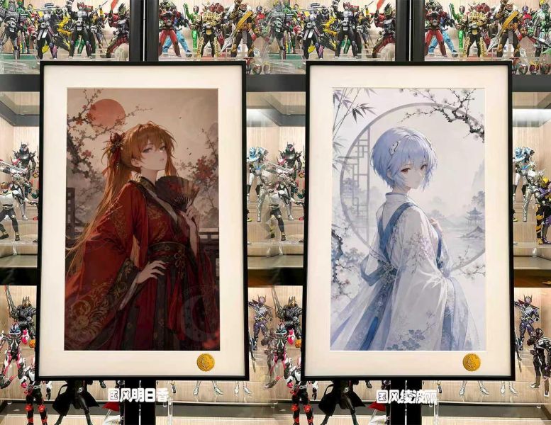 【海外代購】星空 《國風明日香》EVA新世紀福音戰士裝飾畫 