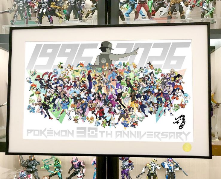 【海外代購】星空 《寶可夢30週年》禦三家寶可夢風波小智葉眉鳥博姆耿妙澪兒Pikachu二次元裝飾畫 