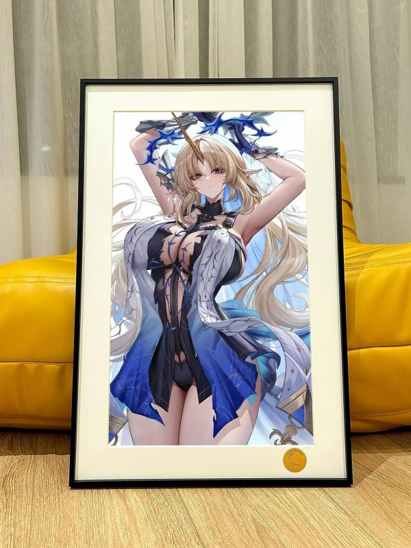 【海外代購】星空 《藍衣卡提希婭》鳴潮Cartethyia裝飾畫 