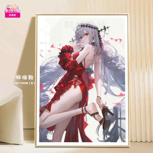 【海外代購】阿喵畫社 明日方舟 回眼 濁心斯卡蒂 8k主題高清裝飾畫 