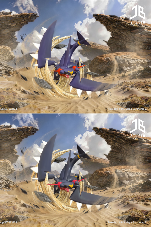 【預定】精寶 JB 【圖鑑】系列 單品 #445 Mega 烈咬陸鯊 Z 