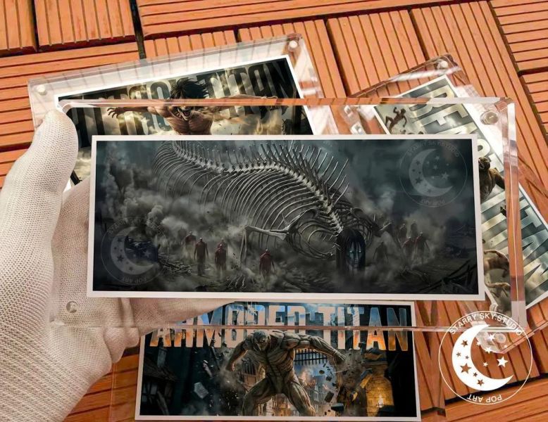 【海外代購】星空《九大巨人迷你版畫》進擊的巨人裝飾畫 