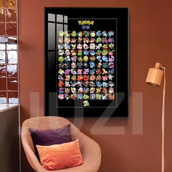 【海外代購】橘子 寶可夢第二世代裝飾畫 