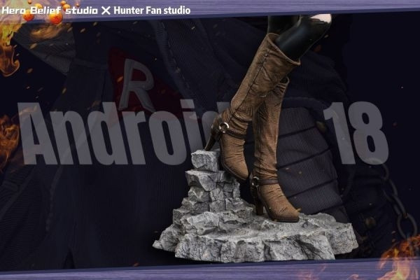 【R18版-海外現貨】Hunter Fan HF 人造人18號 1/4 雙頭雕 