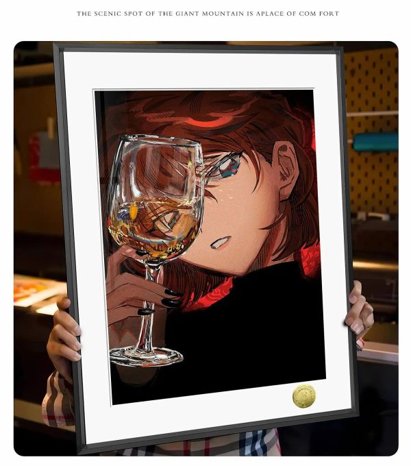 【海外代購】皇呱 《秘密與酒杯》 名偵探柯南灰原哀秘密與酒杯同人周邊裝飾畫 午睡毯 地毯 