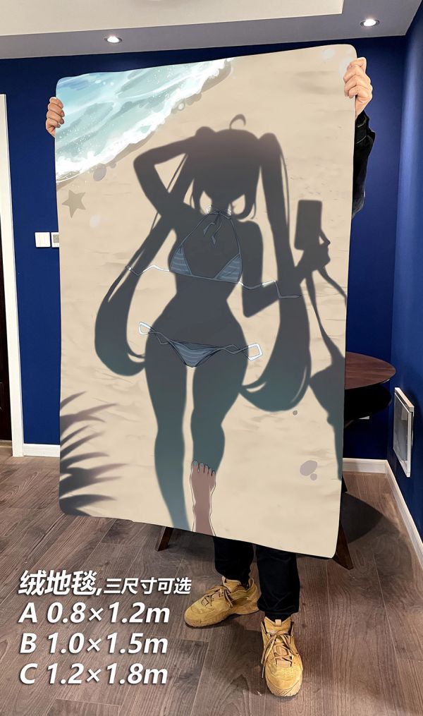 【海外代購】千鳥社 《初音影子》初音未來miku公主殿下午睡毯地毯裝飾畫 