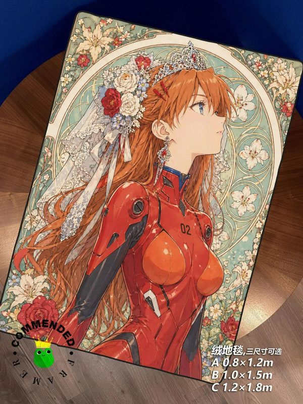 【海外代購】皇呱 《花之冠明日香》二號機專屬駕駛員裝飾畫 午睡毯 地毯 