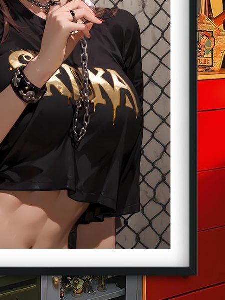 【海外代購】巴洛克 《街頭春麗》街頭霸王Chun-Li遊戲卡普空動漫裝飾畫冰箱貼 