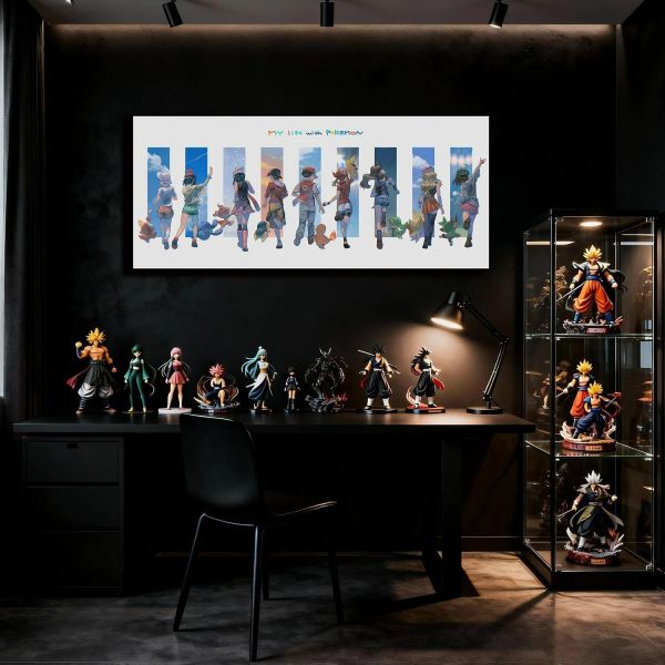 【海外代購】千鳥社 《追逐夢想的訓練家》寶可夢歷代地毯鼠標墊裝飾畫 鼠標墊 地毯 