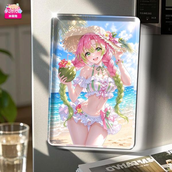 【海外代購】阿喵畫社 夏日晴空 甘露寺蜜璃 新品12K超清主題裝飾畫週邊 午睡毛毯 冰箱貼 