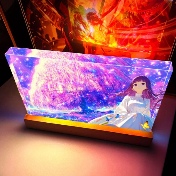 【海外代購】阿喵畫社 靈魂的歸處 菲倫 直式1.9cm發光手辦架展示磚 