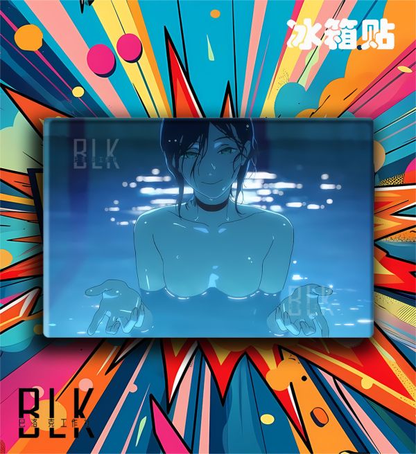 【海外代購】巴洛克 《水之蕾塞》Chainsaw Man鏈鋸人蕾塞篇reze電次帕瓦瑪奇瑪裝飾畫冰箱貼 