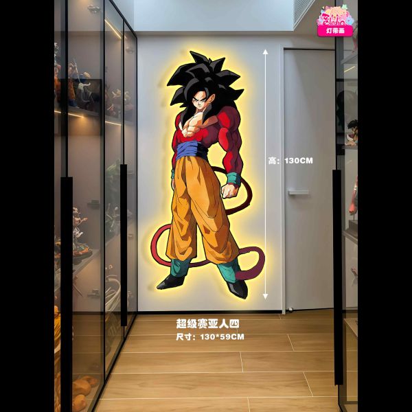 【海外代購】阿喵畫社 七龍珠超級賽亞人燈帶畫三版床頭 玄關超長氛圍燈帶畫 
