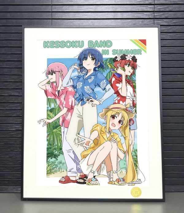 【海外代購】H2 《夏日結束樂團》孤獨搖滾波奇醬後藤獨伊地知虹夏山田涼喜多鬱代裝飾畫 