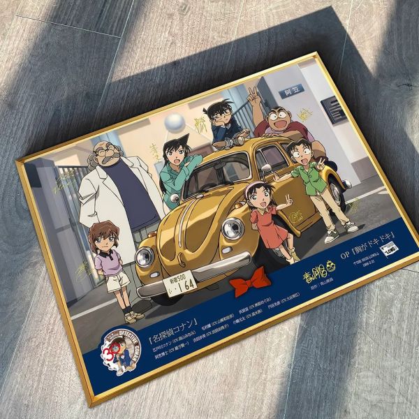 【海外代購】千鳥社 《柯南主題曲合影 聲優》名偵探柯南30週年裝飾畫 